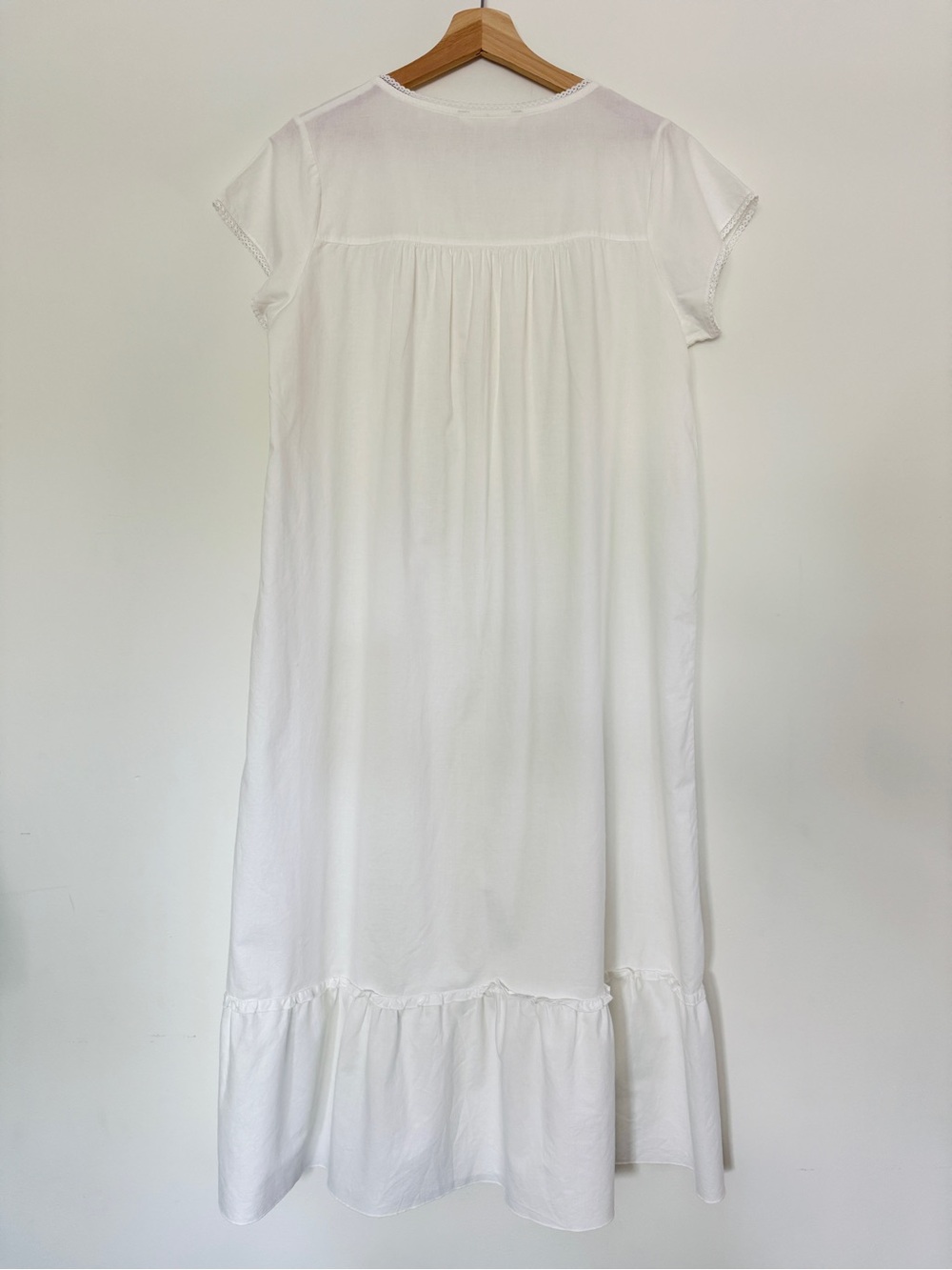 Vintage Inspired Embroidered Button Front
Midi Dress (Nightgown Dress Trend) - Picture 3 of 11